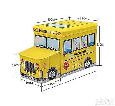 Autobus tabure 2u1 – Kutija za igračke Veoma praktičan dečiji tabure na lalafo.rs — 1 Autobus tabure 2u1 – Kutija za igračke Veoma praktičan dečiji tabure — 1