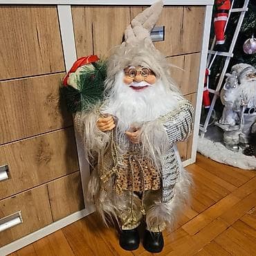 Velika dekorativna figura Deda Mraza - Visoka podna novogodišnja na lalafo.rs — 2 Velika dekorativna figura Deda Mraza - Visoka podna novogodišnja — 2