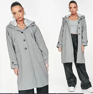 Ženski kaput sa kapuljačom – urban, praktičan i topao. - Kroj: ravna na lalafo.rs Ženski kaput sa kapuljačom – urban, praktičan i topao. - Kroj: ravna