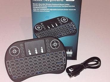 Mini bežična tastatura sa touchpadom (backlit) - Kompaktna QWERTY na lalafo.rs Mini bežična tastatura sa touchpadom (backlit) - Kompaktna QWERTY