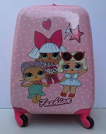 za svaki dan: Dečji kofer na točkiće – ružičasti, sa motivima popularnih lutkica i at lalafo.rs — 3 za svaki dan: Dečji kofer na točkiće – ružičasti, sa motivima popularnih lutkica i — 3