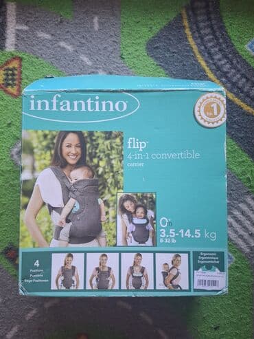 Infantino flip 4 in 1 kengur za nošenje bebe, sive boje, kao nov na lalafo.rs Infantino flip 4 in 1 kengur za nošenje bebe, sive boje, kao nov