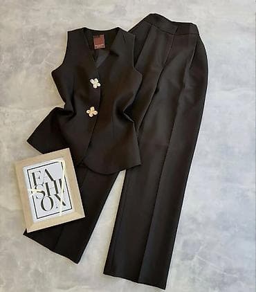 Ženski elegantni komplet – prsluk i pantalone - Dvodijelni set na lalafo.rs — 3 Ženski elegantni komplet – prsluk i pantalone - Dvodijelni set — 3