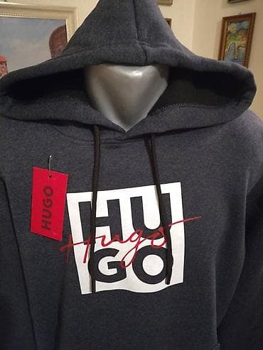 Novi muski markirani duks sa kapuljacom Hugo Boss u tamno-sivoj boji na lalafo.rs — 2 Novi muski markirani duks sa kapuljacom Hugo Boss u tamno-sivoj boji — 2