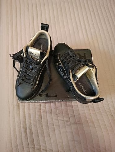 Replay patike – crno/zlatne - Brend: Replay (logo na jeziku, ulošku i at lalafo.rs — 3 Replay patike – crno/zlatne - Brend: Replay (logo na jeziku, ulošku i — 3