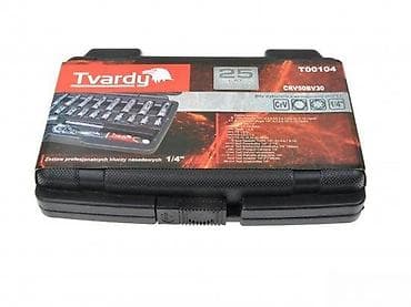 Pneumatski alati i kompresori: Tvardy set nasadnih ključeva 1/4" – 25 delova, u koferu - na lalafo.rs — 3 Pneumatski alati i kompresori: Tvardy set nasadnih ključeva 1/4" – 25 delova, u koferu - — 3