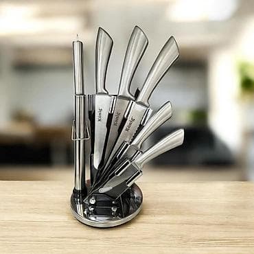 Set noževa König sa rotirajućim stalkom - Komplet premium kuhinjskih na lalafo.rs Set noževa König sa rotirajućim stalkom - Komplet premium kuhinjskih
