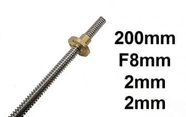 Olovna vretena sa maticom – dužina 200 mm - Tip: Trapezno/olovno at lalafo.rs — 1 Olovna vretena sa maticom – dužina 200 mm - Tip: Trapezno/olovno — 1