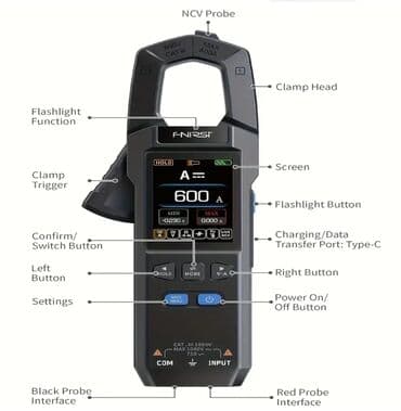 Jackhammers: Profesionalni multimetar + amper klešta FNIRSI digitalna strujna at lalafo.rs — 5 Jackhammers: Profesionalni multimetar + amper klešta FNIRSI digitalna strujna — 5