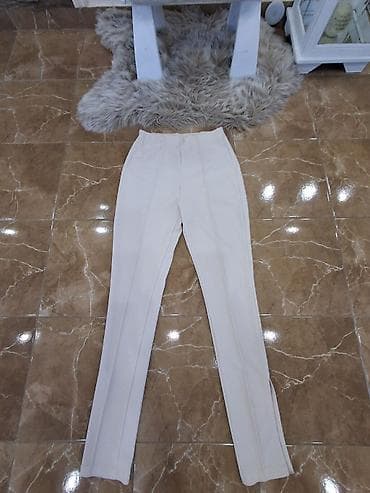 ZARA ženske pantalone – klasičan kroj - Boja: bež/ekru - Model: visok na lalafo.rs — 1 ZARA ženske pantalone – klasičan kroj - Boja: bež/ekru - Model: visok — 1