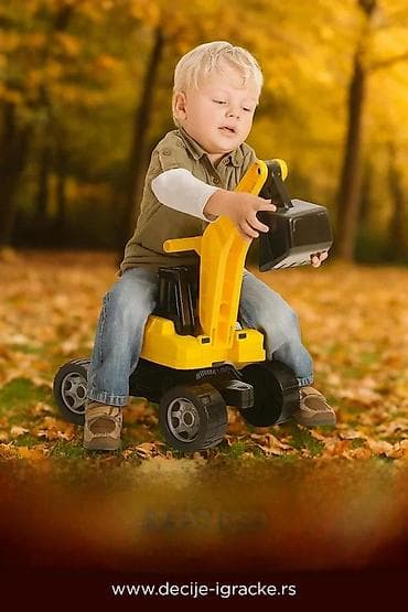 Dečji bager na guranje sa sedištem - Veliki plastični bager za igru na lalafo.rs Dečji bager na guranje sa sedištem - Veliki plastični bager za igru