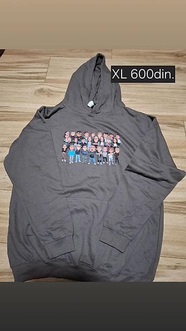 - Dukserica sa kapuljačom, veličina XL. Siva boja. - Muški na lalafo.rs — 5 - Dukserica sa kapuljačom, veličina XL. Siva boja. - Muški — 5