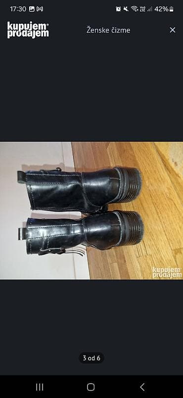 Ženske kožne čizme – crne, biker/moto stil - Materijal: prirodna koža na lalafo.rs — 2 Ženske kožne čizme – crne, biker/moto stil - Materijal: prirodna koža — 2