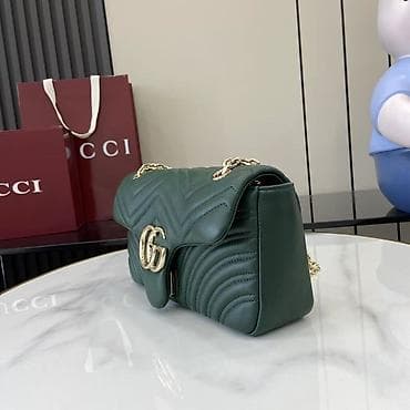 Zelena ženska torba sa lančanim kaišem - Materijal: glatka eko/koža na lalafo.rs — 6 Zelena ženska torba sa lančanim kaišem - Materijal: glatka eko/koža — 6