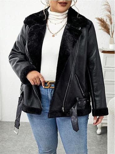 🖤 Plus size jakna koja stoji savršeno 🖤 Moderna jakna od mekane eko at lalafo.rs — 2 🖤 Plus size jakna koja stoji savršeno 🖤 Moderna jakna od mekane eko — 2