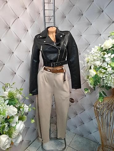 cista koza broj: Ženska kratka biker jakna – više boja i pantalone - Model: kratka na lalafo.rs — 4 cista koza broj: Ženska kratka biker jakna – više boja i pantalone - Model: kratka — 4