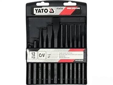 Measuring Tools & Instruments: YATO set udarnih šiljaka i dleata – 12 delova (CrV) - Brend: YATO - at lalafo.rs — 1 Measuring Tools & Instruments: YATO set udarnih šiljaka i dleata – 12 delova (CrV) - Brend: YATO - — 1