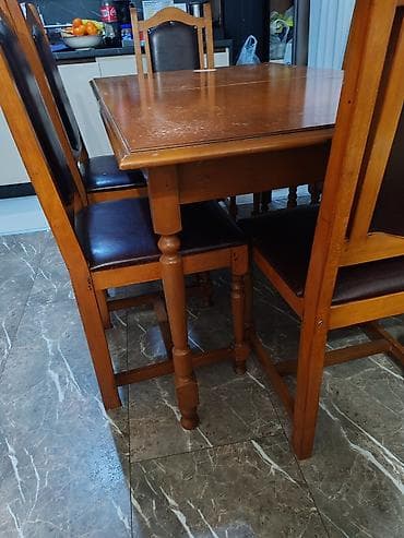 Drveni trpezarijski set – sto sa 6 stolica - Materijal: puno drvo na lalafo.rs — 1 Drveni trpezarijski set – sto sa 6 stolica - Materijal: puno drvo — 1