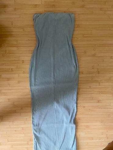 Rebrasta ženska haljina bez bretela, uskog kroja, dužine do članaka na lalafo.rs — 3 Rebrasta ženska haljina bez bretela, uskog kroja, dužine do članaka — 3