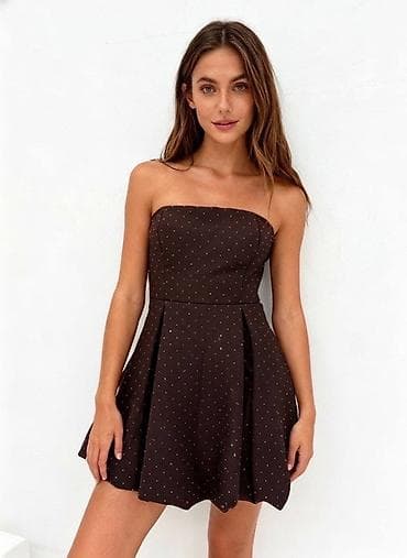 ✨Mini strapless haljina sa sitnim tačkicama. Klasičan, ravan korset na lalafo.rs — 2 ✨Mini strapless haljina sa sitnim tačkicama. Klasičan, ravan korset — 2