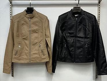 Ženska moto jakna od eko kože Ik - Model: kratka moto/slim silueta, sa na lalafo.rs Ženska moto jakna od eko kože Ik - Model: kratka moto/slim silueta, sa