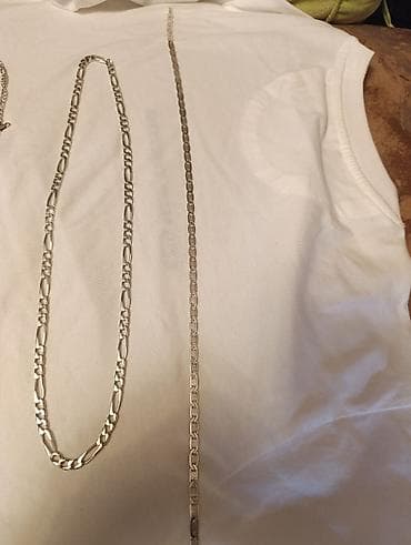 Srebrne muške lančane ogrlice – više modela - Materijal: izgled na lalafo.rs — 3 Srebrne muške lančane ogrlice – više modela - Materijal: izgled — 3