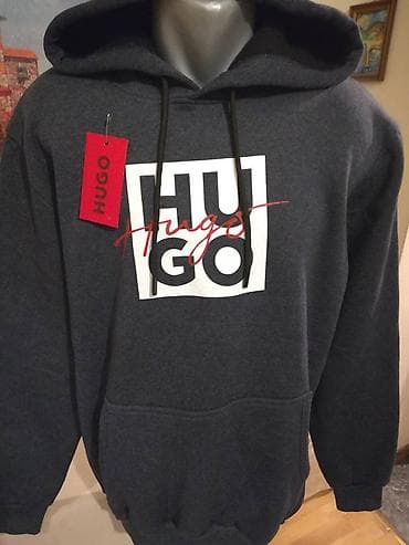 Novi muski markirani duks sa kapuljacom Hugo Boss u tamno-sivoj boji na lalafo.rs — 5 Novi muski markirani duks sa kapuljacom Hugo Boss u tamno-sivoj boji — 5