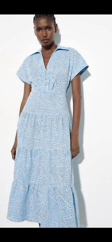 Zara ženska midi haljina s velicina u svetloplavoj boji ima na lalafo.rs — 2 Zara ženska midi haljina s velicina u svetloplavoj boji ima — 2