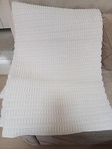 Pamučni tepisi/bath mat set – bela boja - Materijal: mekani pamuk sa na lalafo.rs — 3 Pamučni tepisi/bath mat set – bela boja - Materijal: mekani pamuk sa — 3