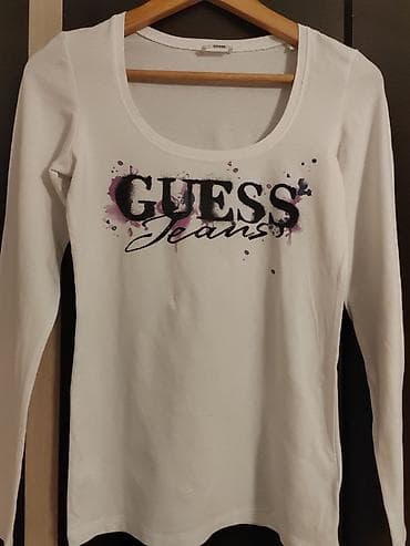 GUESS Jeans ženska majica dugih rukava - Boja: bela - Dizajn: veliki na lalafo.rs — 2 GUESS Jeans ženska majica dugih rukava - Boja: bela - Dizajn: veliki — 2