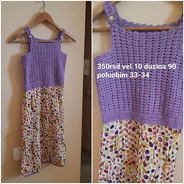 DeÄija haljina, veliÄina 10. - Ukupna dužina: 90 cm - Poluobim grudi na lalafo.rs DeÄija haljina, veliÄina 10. - Ukupna dužina: 90 cm - Poluobim grudi