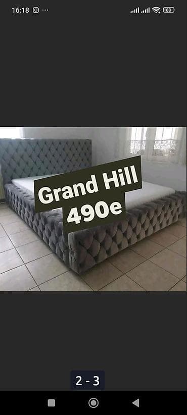 Upholstrovani bračni krevet Grand Hill - Model: Grand Hill - Cena na lalafo.rs Upholstrovani bračni krevet Grand Hill - Model: Grand Hill - Cena