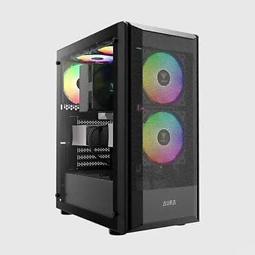 Electronics: PC kućište AURA – midi tower sa ARGB hlađenjem - Prednja strana sa at lalafo.rs — 1 Electronics: PC kućište AURA – midi tower sa ARGB hlađenjem - Prednja strana sa — 1