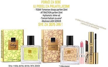 AVON setovi i proizvodi za negu i šminku 1) Komplet Today Tomorrow at lalafo.rs — 1 AVON setovi i proizvodi za negu i šminku 1) Komplet Today Tomorrow — 1