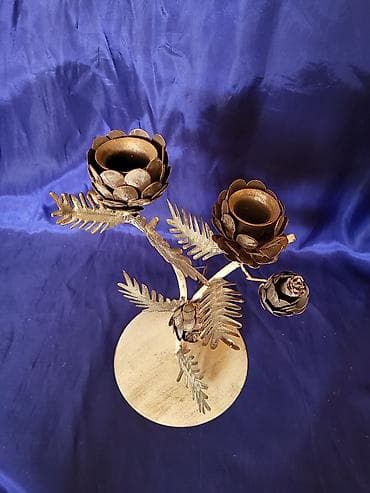 Candles and candlesticks: Svecnjak nov,vintaz metalni za dve svece. Svecnjak se moze at lalafo.rs — 3 Candles and candlesticks: Svecnjak nov,vintaz metalni za dve svece. Svecnjak se moze — 3