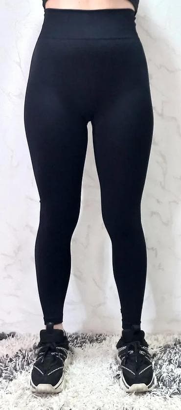 Leggings, Bike shorts: Crne ženske helanke sa visokim strukom - Klasičan, potpuno crn model at lalafo.rs — 6 Leggings, Bike shorts: Crne ženske helanke sa visokim strukom - Klasičan, potpuno crn model — 6