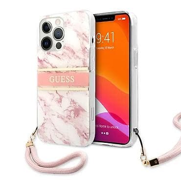 Maska Guess Marble Strap za iPhone 13 Pro 6.1 roze (GUHCP13LKMABPI) na lalafo.rs — 1 Maska Guess Marble Strap za iPhone 13 Pro 6.1 roze (GUHCP13LKMABPI) — 1
