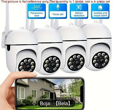 Wi‑Fi spoljašnja sigurnosna kamera (bela) – pametna PTZ nadzorna na lalafo.rs — 3 Wi‑Fi spoljašnja sigurnosna kamera (bela) – pametna PTZ nadzorna — 3