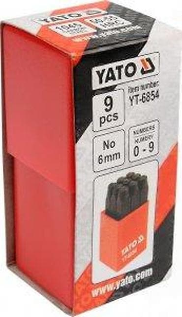 cepaci za drva: YATO set numeričkih udarnih žigova, model YT-6854 - Set od 9 komada na lalafo.rs — 4 cepaci za drva: YATO set numeričkih udarnih žigova, model YT-6854 - Set od 9 komada — 4