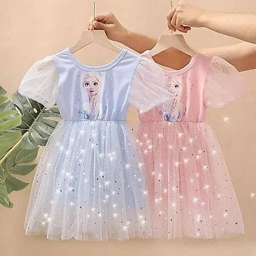 Frozen Elsa haljinica za devojcice sa kratkim rukavima. Roze postava na lalafo.rs — 4 Frozen Elsa haljinica za devojcice sa kratkim rukavima. Roze postava — 4