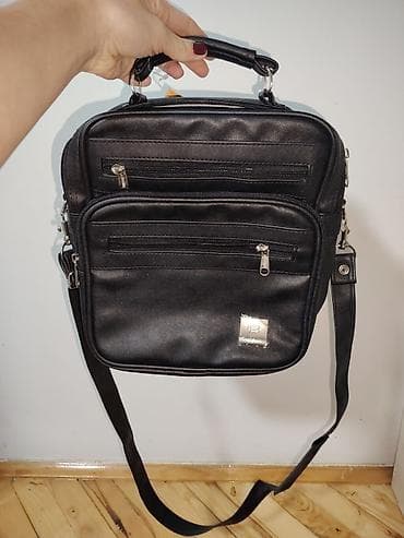 Muška torbica preko ramena Bossana - Materijal: crna eko koža sa na lalafo.rs — 2 Muška torbica preko ramena Bossana - Materijal: crna eko koža sa — 2