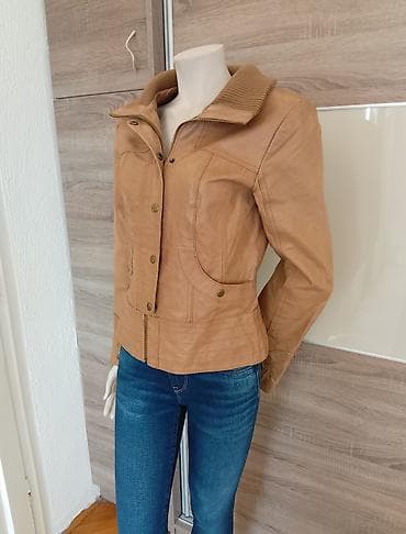 Vero moda jakna od prirodne kože, odgovara veličini M, duplo kopčanje na lalafo.rs Vero moda jakna od prirodne kože, odgovara veličini M, duplo kopčanje