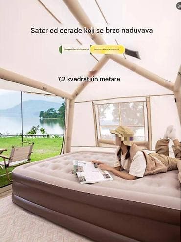 Camping equipment: Šator na naduvavanje – samonoseća konstrukcija od cerade - Prostran at lalafo.rs — 2 Camping equipment: Šator na naduvavanje – samonoseća konstrukcija od cerade - Prostran — 2