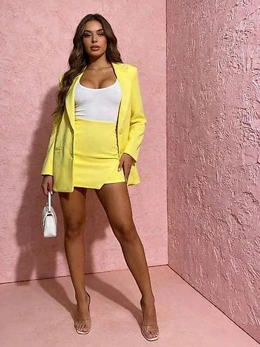 dve suknje po: Ženski komplet sakoa i mini suknje - Dvodijelni set: strukirani at lalafo.rs — 2 dve suknje po: Ženski komplet sakoa i mini suknje - Dvodijelni set: strukirani — 2