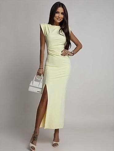 ✅Elegantna maxi haljina bez rukava sa prorezom - Kroj: uska silueta na lalafo.rs ✅Elegantna maxi haljina bez rukava sa prorezom - Kroj: uska silueta