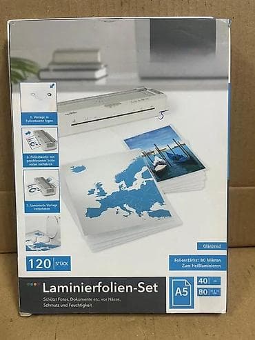 kom sa etiketom: Set folija za plastifikaciju – A5 i foto format 10x15 cm - Brend at lalafo.rs — 1 kom sa etiketom: Set folija za plastifikaciju – A5 i foto format 10x15 cm - Brend — 1