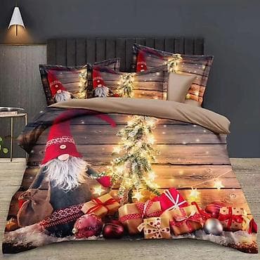 Božićne posteljine – dekorativni komplet navlaka sa prazničnim at lalafo.rs — 2 Božićne posteljine – dekorativni komplet navlaka sa prazničnim — 2
