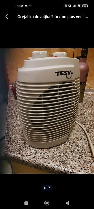 Fan Heaters: Grejalica TESU dobra 2000w
kao nova
Mirjevo at lalafo.rs — 2 Fan Heaters: Grejalica TESU dobra 2000w
kao nova
Mirjevo — 2
