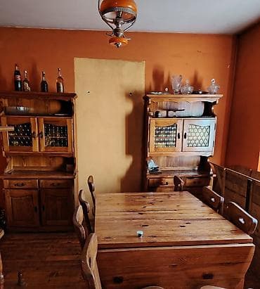 Nameštaj za dnevnu i trpezarijsku sobu + francuski ležaj prodajem - na lalafo.rs Nameštaj za dnevnu i trpezarijsku sobu + francuski ležaj prodajem -