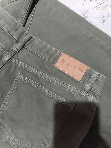 NA-KD ženske pantalone – maslinasto zelene, od organskog pamuka - na lalafo.rs — 2 NA-KD ženske pantalone – maslinasto zelene, od organskog pamuka - — 2